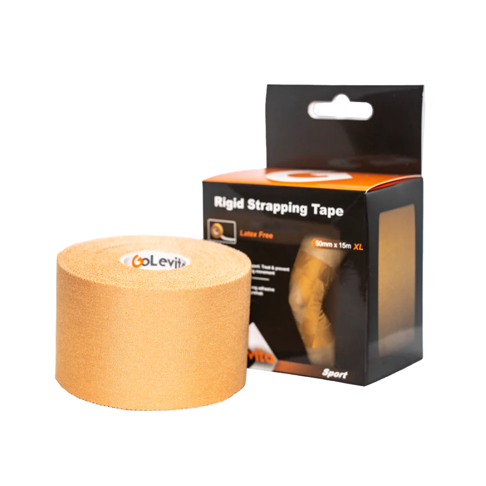 GoLevita Rigid Sports Strapping Tape - 50mm x 15m
