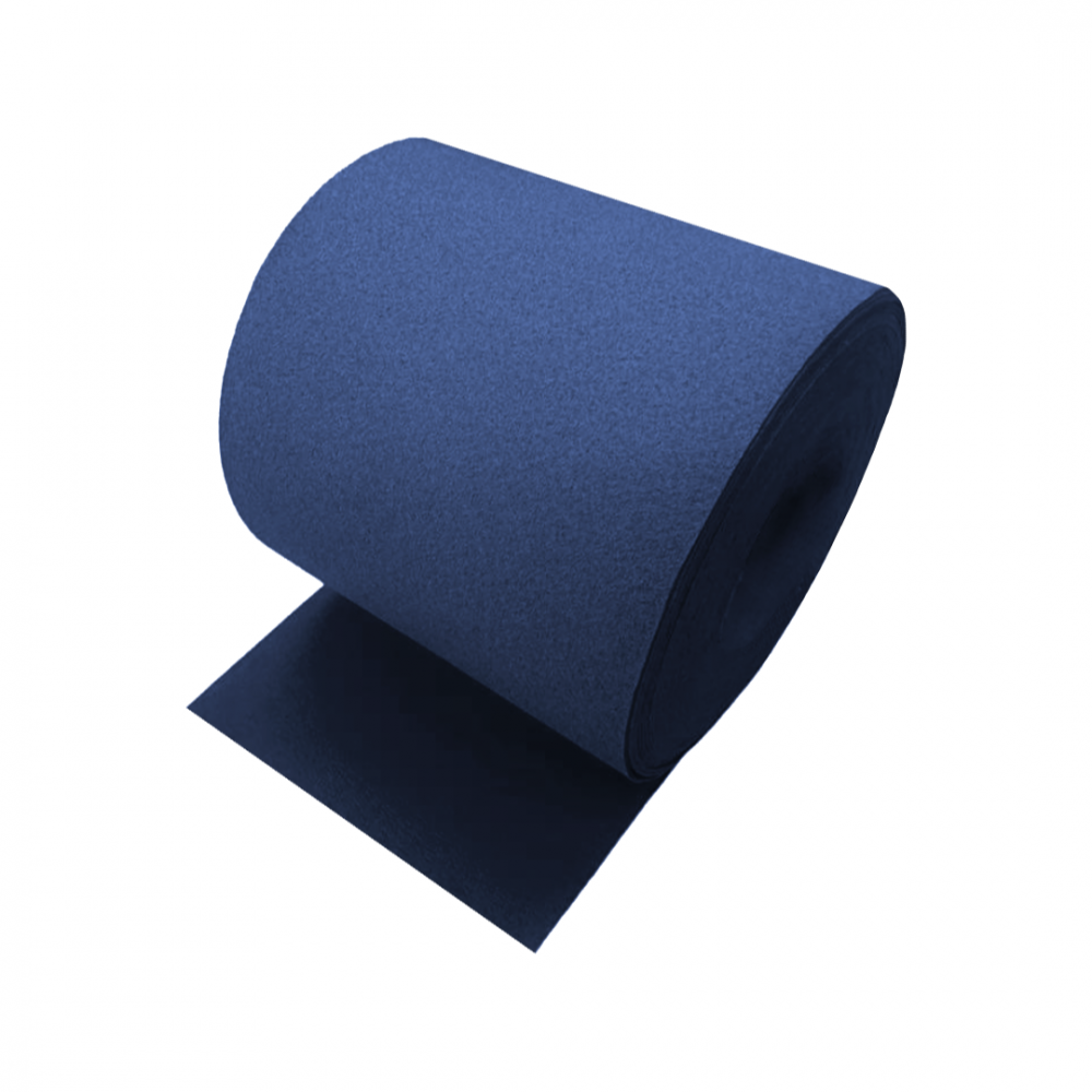 Microfibre Leather Blue Perforated Wide (25m)