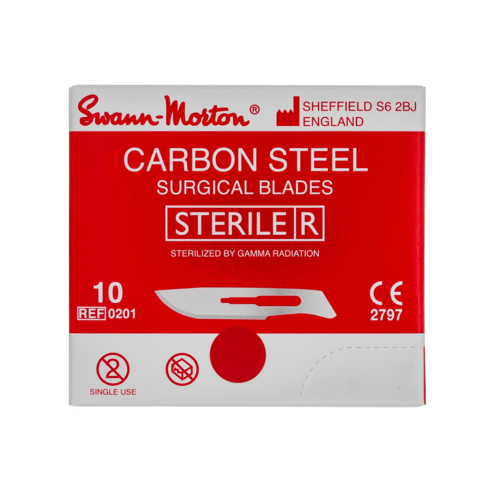 Swann Morton - Carbon Steel Surgical Blades - Size 10 Swann Morton - Carbon Steel Surgical Blades - Size 10